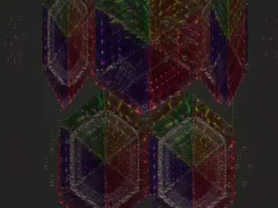 Rainbow Column 3D model