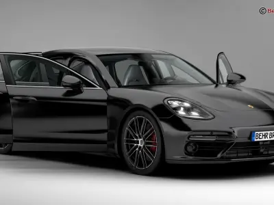Porsche Panamera Turbo 2017 3D model