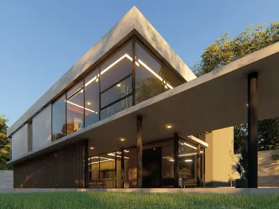 MODERN HOUSE 8 3D model