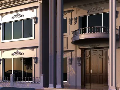 classic villa 2 3D model