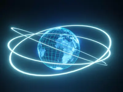 Holographic Earth  Free 3D model