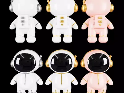 Astronaut decor for desktop 3D model