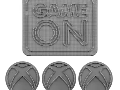 Game On-Xbox Neon Signs 3D model