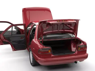 NISSAN TSURU 2004  Low-poly 3D model