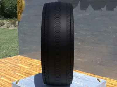 ORTAS TIRE NO 17 GAME READY Low-poly 3D model