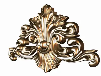 Carved decor model for cnc 15 3D model