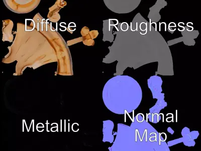 Elegant Ivory Knight model pack Low-poly 3D model