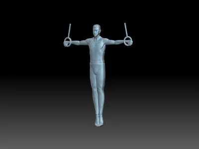 Relief of the gymnast 3D print model