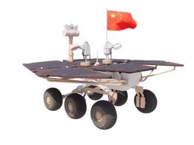 Martian Rover Low-poly 3D model