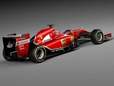 Formula 1 Ferrari 2014 3D model