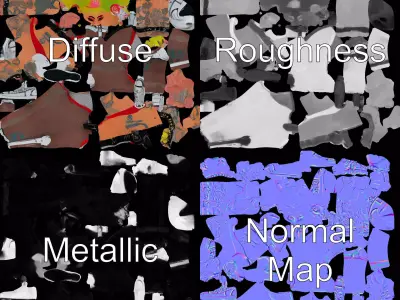 Cyberpunk Performer model pack Low-poly 3D model