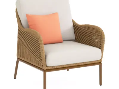 Terrell Patio Seating Set 3D model