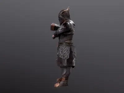 Dragon Gnom Low-poly 3D model