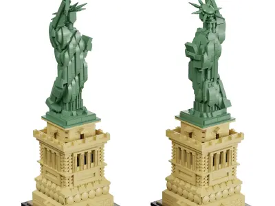 Lego Architecture Set 21042 - Statue of Liberty 3D model