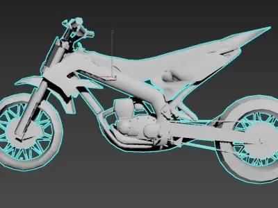 moto 50cc competition bike 50cc competition 3D print model