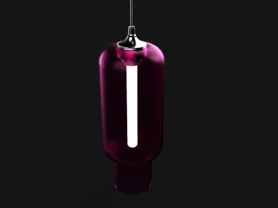 Deco hanging lamp 02 Free 3D model