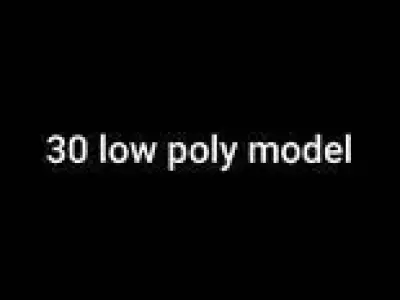 30 low poly model car Low-poly 3D model