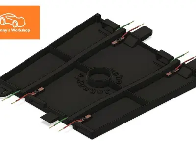 Scalextric to Policar adapter Free 3D print model