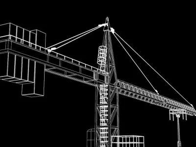 Tower Crane 3D model