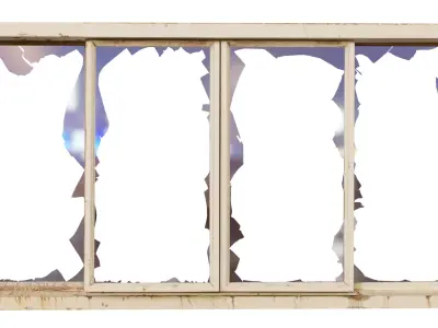 Derelict Window-1 Free low-poly 3D model