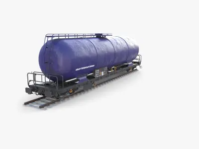 CFR Tanker Rail Car v2 3D model