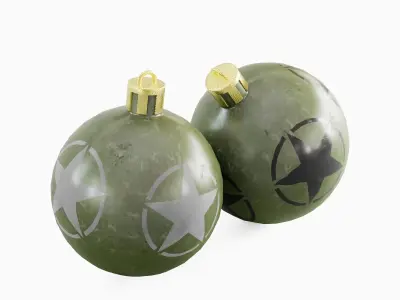 Christmas Tree Ornament 01  Low-poly 3D model