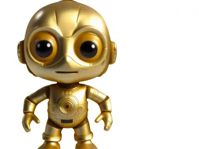 3PO Chibi 3D model