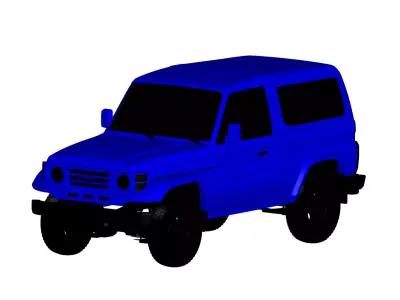 Toyota Land Cruise J70  3D model