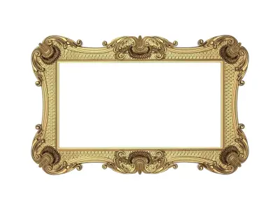 Carved Picture Frame 3D model