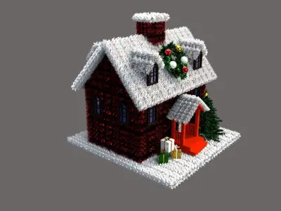 Christmas Decoration House 3D model