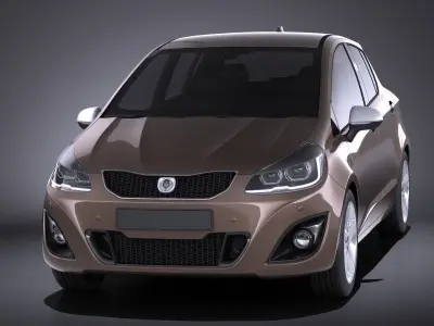 Generic Hatchback 5-door 2016 VRAY 3D model