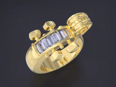 Cello Ring 3D print model