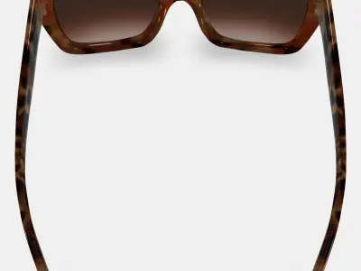 Bette Sunglasses in Sesame Tortoise 3D model