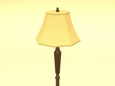 PBR Floor Lamp 3D model
