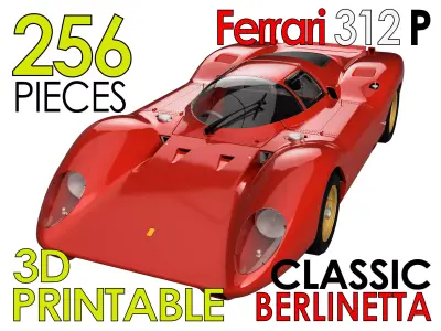 Ferrari 312P Berlinetta Classic - Car Kit 3D print model