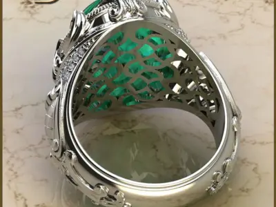 Mens ring STL 3D print model