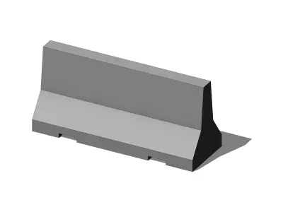 Jersey Barrier - Revit Family 3D model