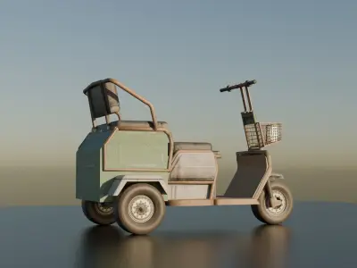 3 Wheels electric bike 3D model