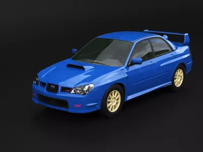 Subaru Impreza WRX STI 2007 3D model