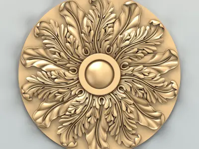 Round rosette 048 3D model