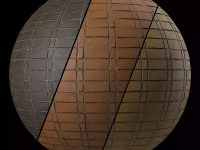 Brick Wall Materials 40- Brick Tiles By Sbsar - Pbr 4k Seamless Texture