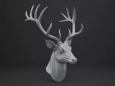 Deer Bust - Animal Figurine 3D print model purchase