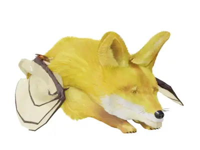 Fantasy Golden Crowned-Flying Fox 3D model