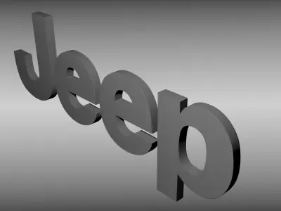 Jeep logo 3D model