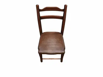 3d Model  Ladderback Chair Isolated On High Render 3D model purchase
