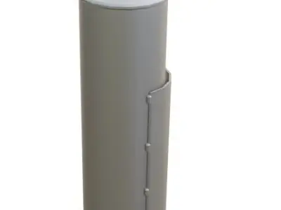 Exhaust Muffler Low-poly 3D model