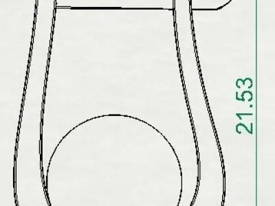 pearl drop earrings 3D print model