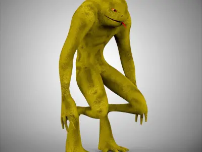 lizard creature 3D model