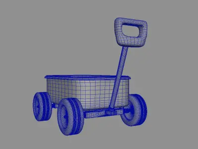 Toycar toy wagon 3D model