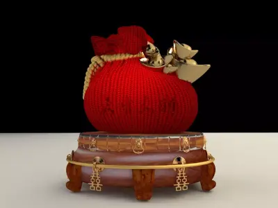 Chinese  moneybag 3D model